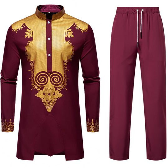 Herren elegantes Kombi-Outfit mit dekorativen Verzierungen EB