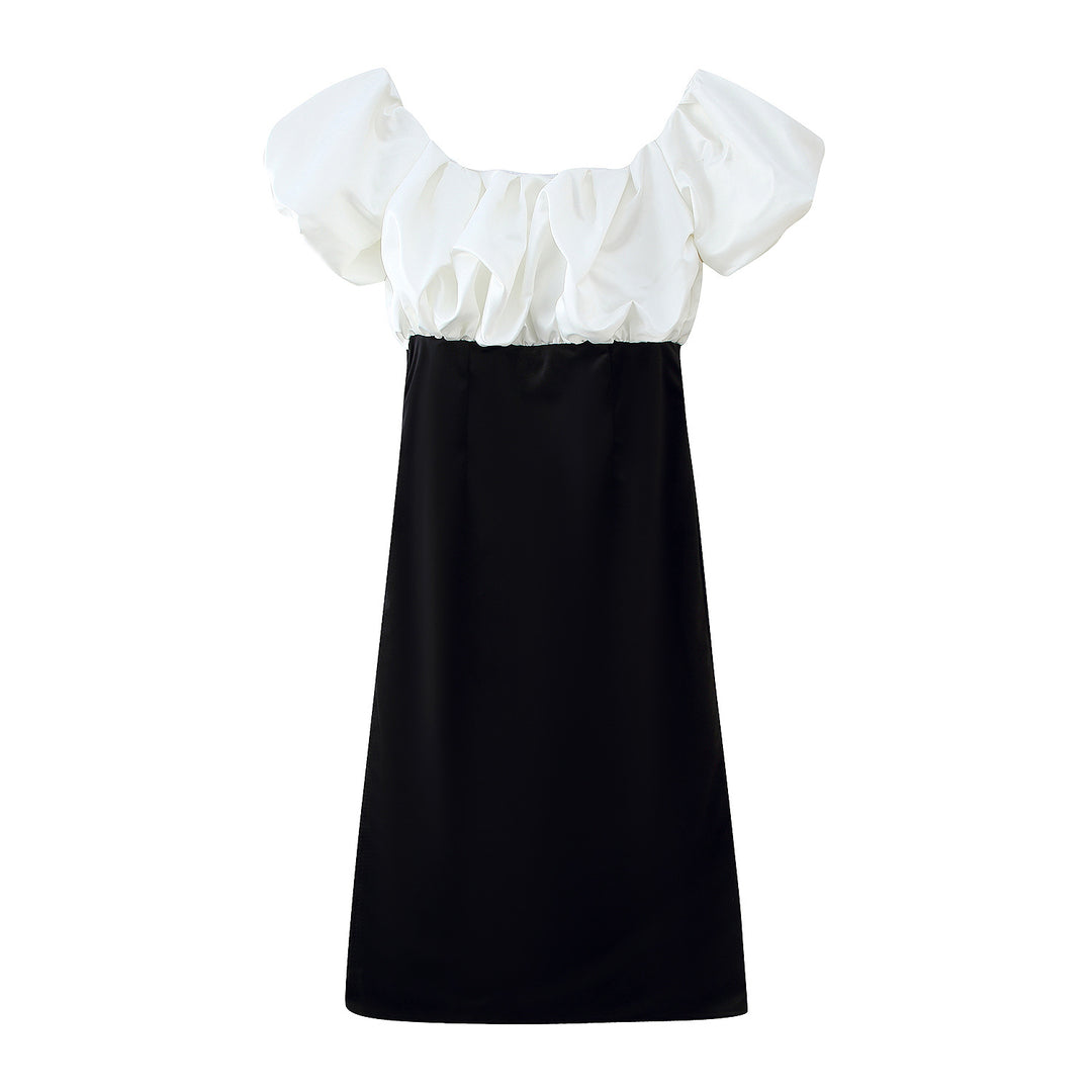 Damen Maxikleid mit voluminösen Rüschendetails und elegantem Schnitt EB