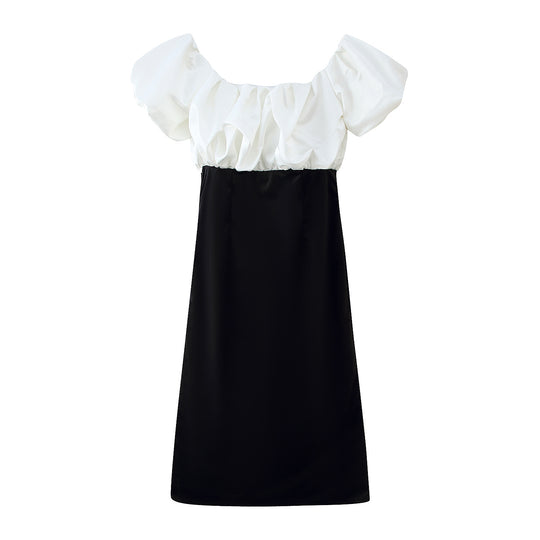 Damen Maxikleid mit voluminösen Rüschendetails und elegantem Schnitt EB