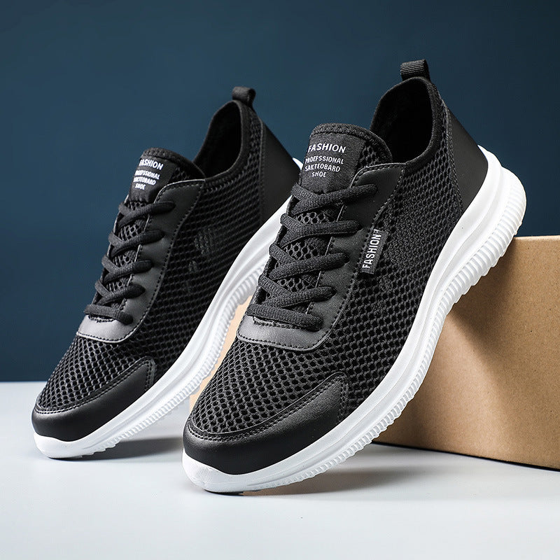 Damen Sportliche Sneakers mit atmungsaktiver Netzoberfläche und rutschfester Sohle EB