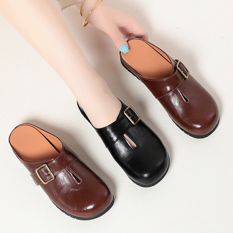 Damen Clogs mit modischem Riemen und komfortablem Fußbett EB