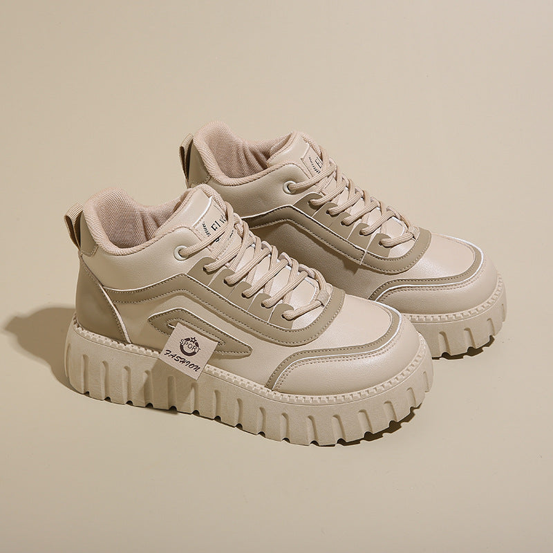 Damen Modische High-Top Sneakers mit rutschfester Sohle und atmungsaktivem Obermaterial EB