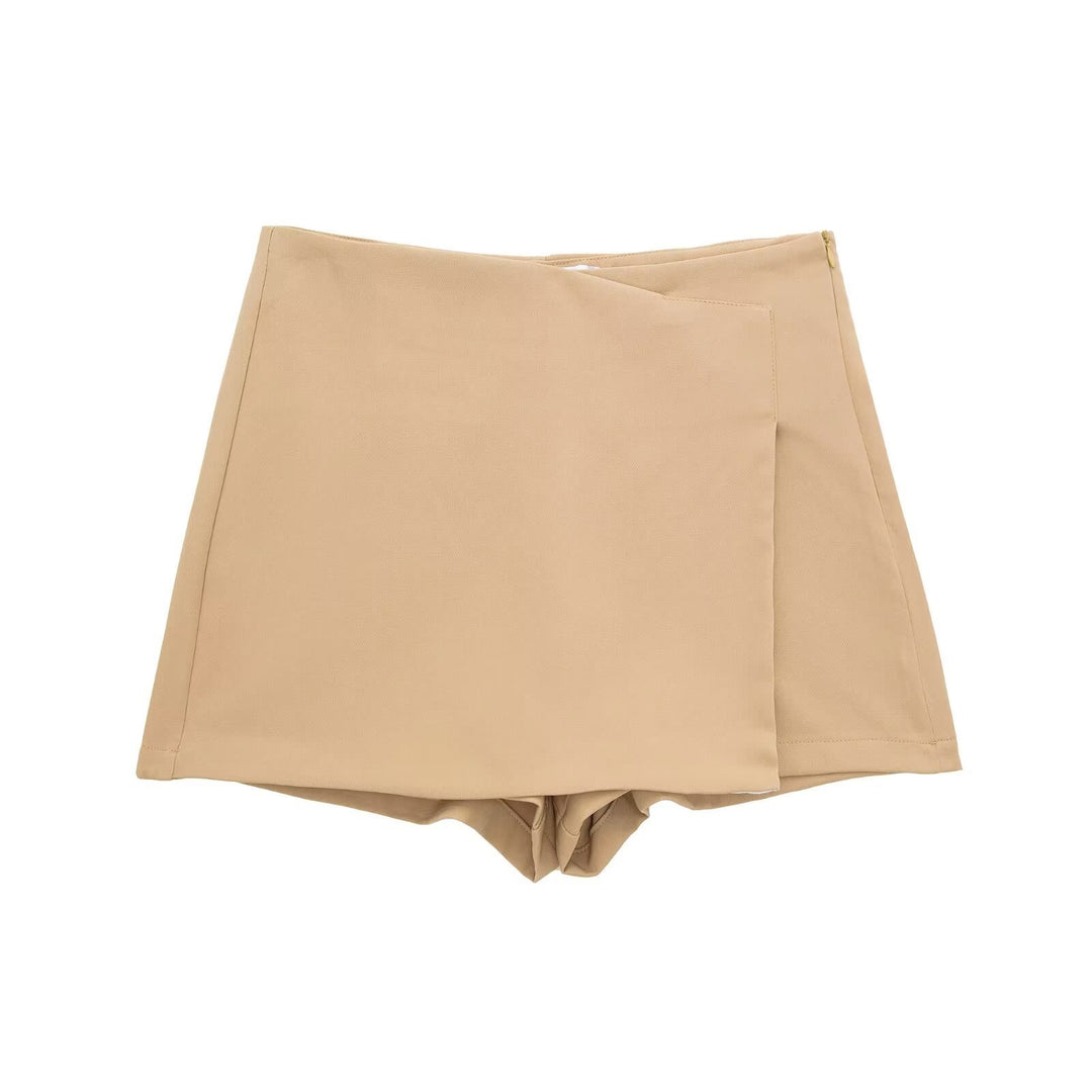 Damen sportliche Shorts mit elegantem Layering-Design EB