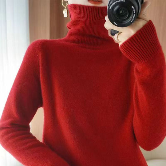Damen Rollkragenpullover aus weichem EB