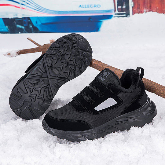 Damen Sportliche Sneakers mit praktischen Klettverschlüssen und wärmendem Innenfutter EB