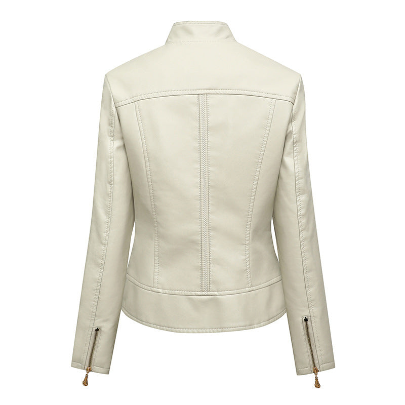 Damen hautenge Kunstlederjacke EB