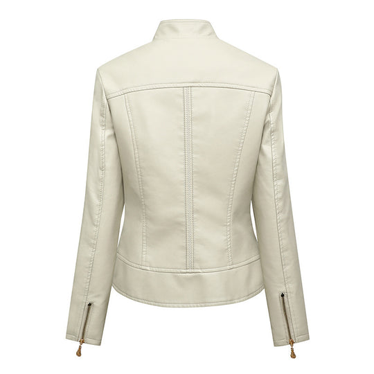 Damen hautenge Kunstlederjacke EB