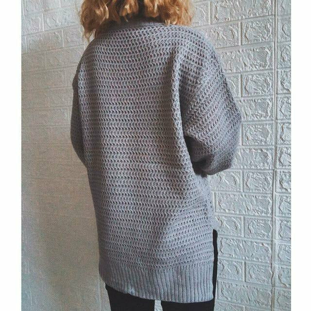 EB | Fester Strickpullover mit Geripptem Muster
