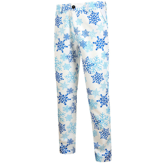 Herren elegantes Anzug-Set mit kreativem Schneeflocken-Muster EB