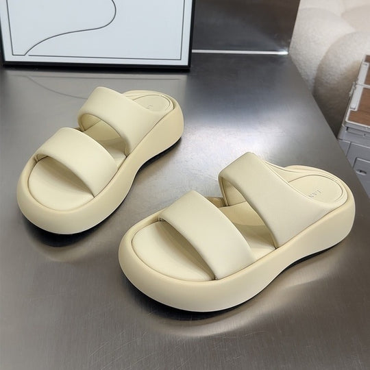 Damen Bequeme Wellness-Pantoletten mit ergonomischem Fußbett und rutschfester Sohle EB