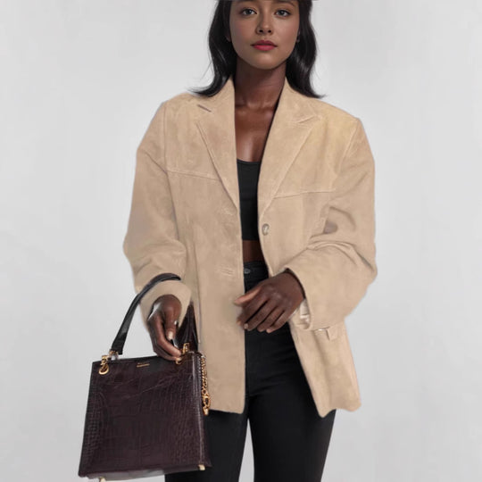 Damen eleganter Wildlederblazer EB