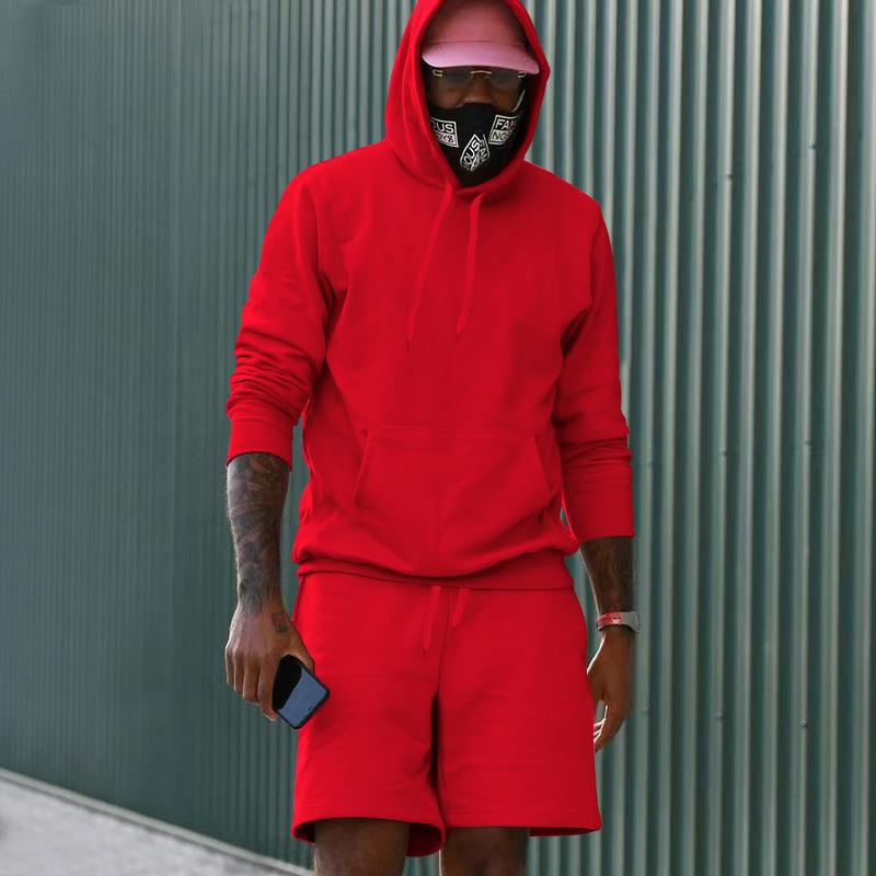 EB Herren Hoodie-Shorts-Set mit Kängurutasche
