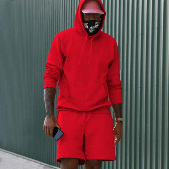EB Herren Hoodie-Shorts-Set mit Kängurutasche