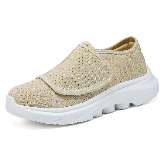 Damen Bequeme Slip-On Sneaker mit elastischem Obermaterial und rutschfester Sohle EB