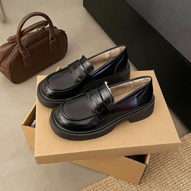 Damen elegante Mokassins mit wärmendem Innenfutter EB
