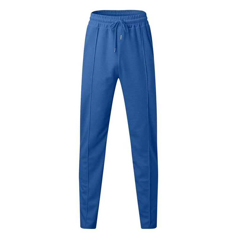 Damen bequeme Stretch-Jogginghose mit hohem Bund und Kordelzug EB