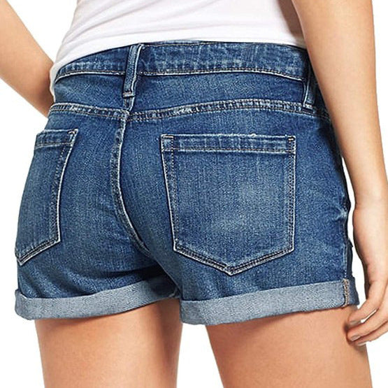 Damen Jeans-Shorts im lässigen Destroyed-Look EB