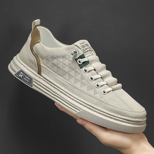 Damen modische Sneakers mit hochwertigem Obermaterial und strukturiertem Design EB