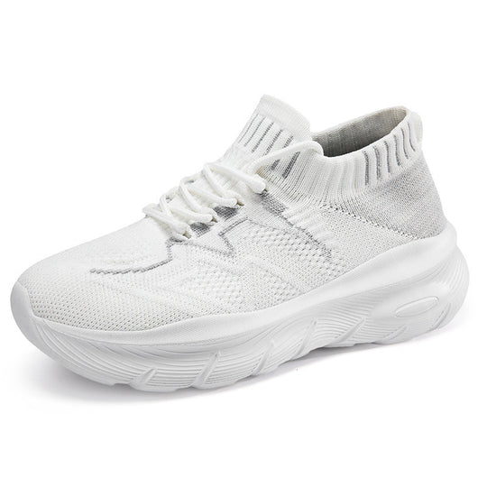 Damen Sportliche Stricksneaker mit elastischem Schaft und atmungsaktiver Sohle EB