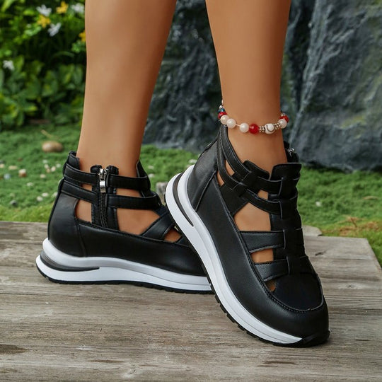 Damen Sportliche High-Top Sneakers mit atmungsaktivem Obermaterial EB