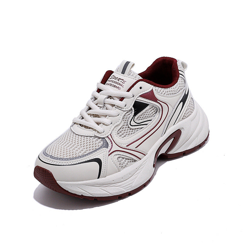 Damen Sportliche Sneakers mit stoßdämpfendem Obermaterial und atmungsaktiver Mesh-Oberfläche EB