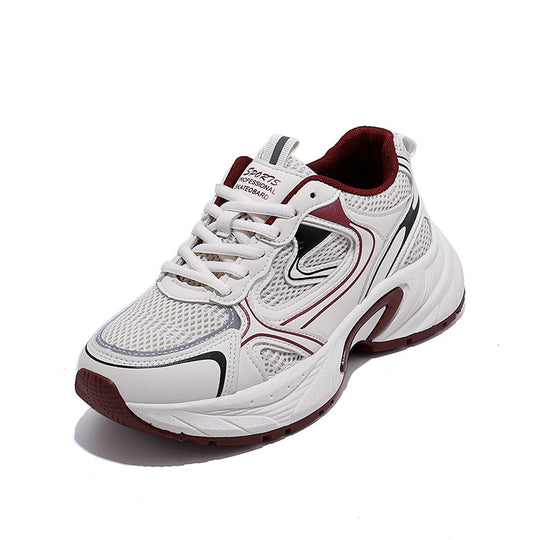 Damen Sportliche Sneakers mit stoßdämpfendem Obermaterial und atmungsaktiver Mesh-Oberfläche EB