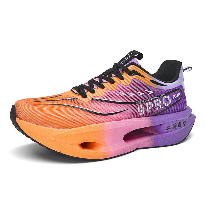 Unisex gedämpfte Wettkampf‑Laufschuhe mit Hohlkern‑Zwischensohle und atmungsaktivem Mesh‑Obermaterial EB