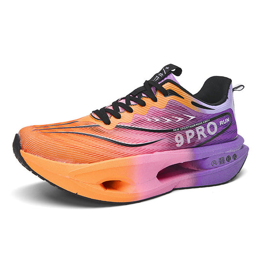 Unisex gedämpfte Wettkampf‑Laufschuhe mit Hohlkern‑Zwischensohle und atmungsaktivem Mesh‑Obermaterial EB