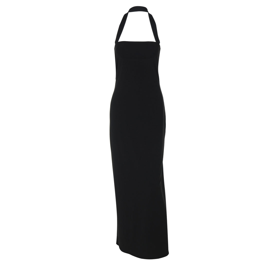 Damen Elegantes Maxikleid mit Halterneck und figurbetontem Schnitt EB