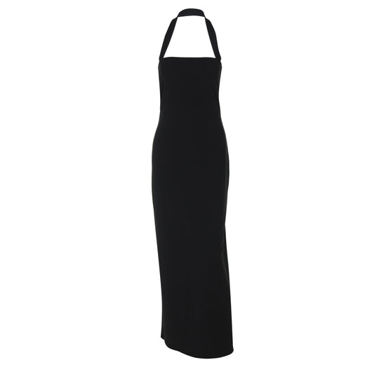 Damen Elegantes Maxikleid mit Halterneck und figurbetontem Schnitt EB
