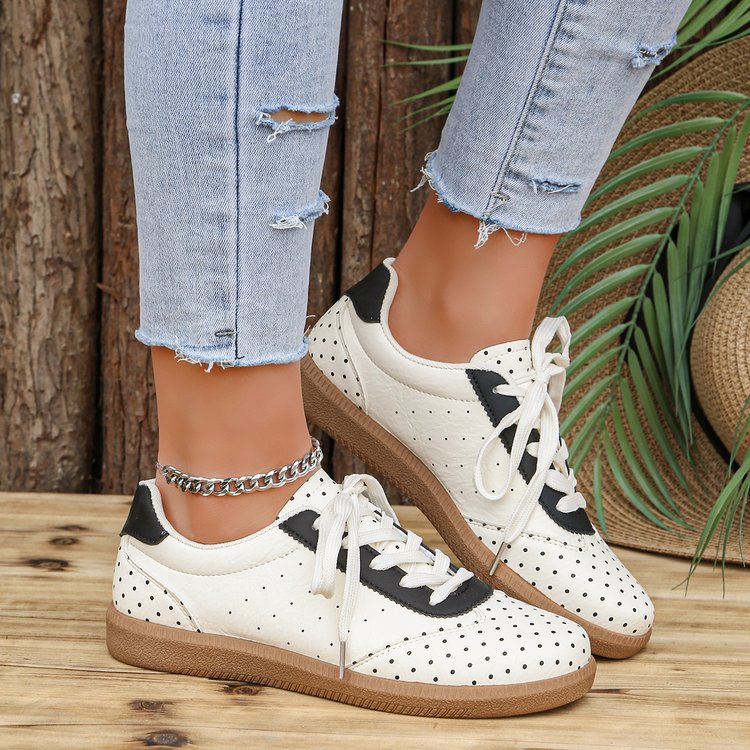 Damen Mary-Jane-Sneaker mit Klettverschluss und gepolstertem Komfortfußbett EB