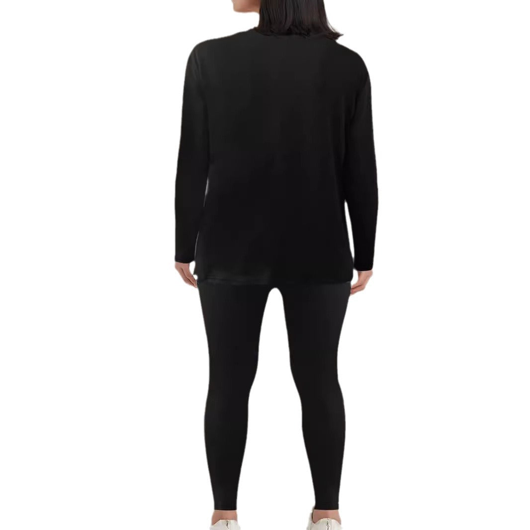 Damen Langarmshirt mit niedlichem Bärenmotiv und lässigem Schnitt EB