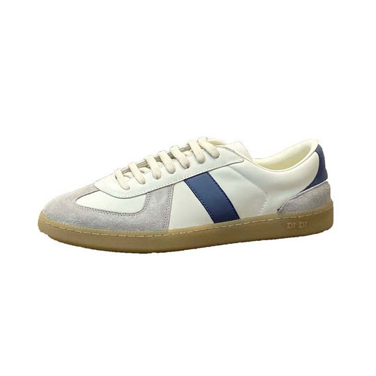Damen modische Sneakers mit hochwertiger Leder- und Wildlederkombination EB