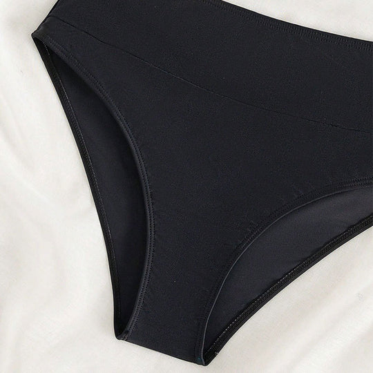 Damen Sport-Bikini mit hochtailliertem Slip und breiten Trägern EB