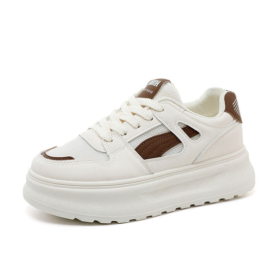 Damen modische Chunky Sneakers mit atmungsaktiver Mesh-Oberfläche und robustem Profil EB