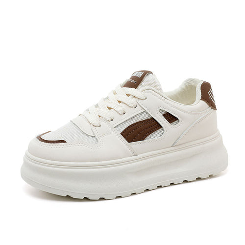 Damen modische Chunky Sneakers mit atmungsaktiver Mesh-Oberfläche und robustem Profil EB