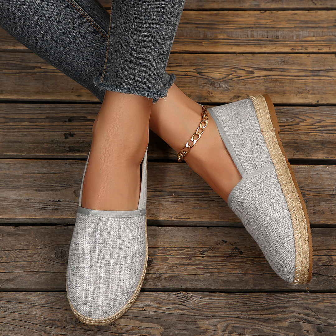 Damen Espadrilles mit rutschfester Sohle und anatomischem Fußbett EB