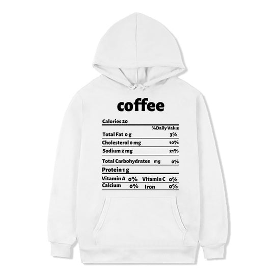 Damen Kapuzenpullover mit kreativem Nährwertdesign EB