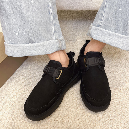 Damen Bequeme Slipper mit komfortablem Klettverschluss und weicher Innensohle EB