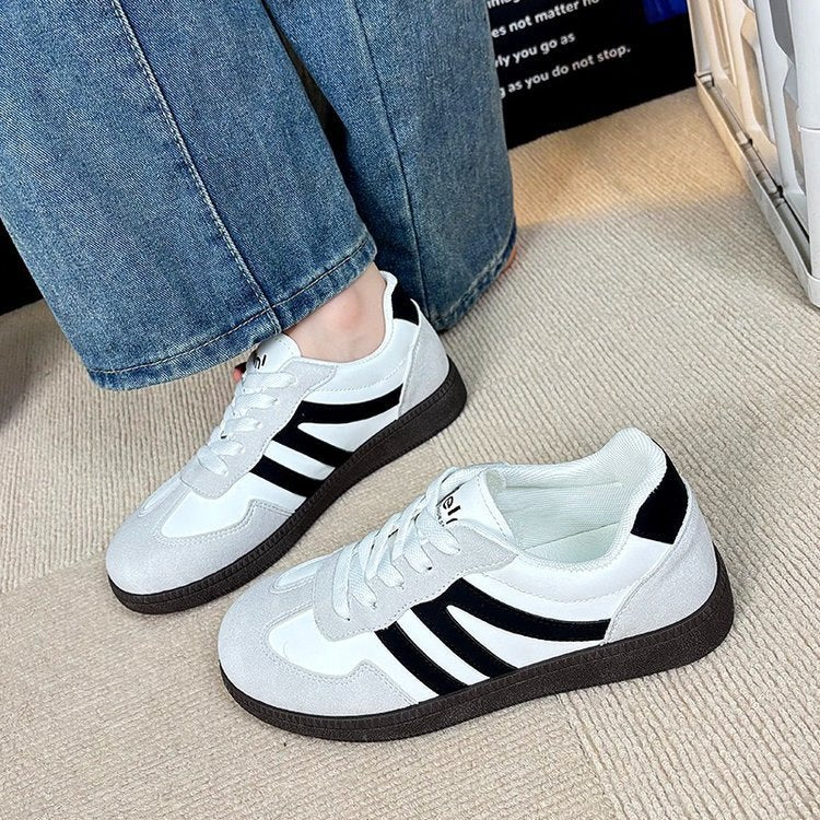 Damen Sportliche Sneakers mit atmungsaktiver Oberflächenstruktur und rutschfester Sohle EB