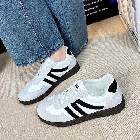 Damen Sportliche Sneakers mit atmungsaktiver Oberflächenstruktur und rutschfester Sohle EB