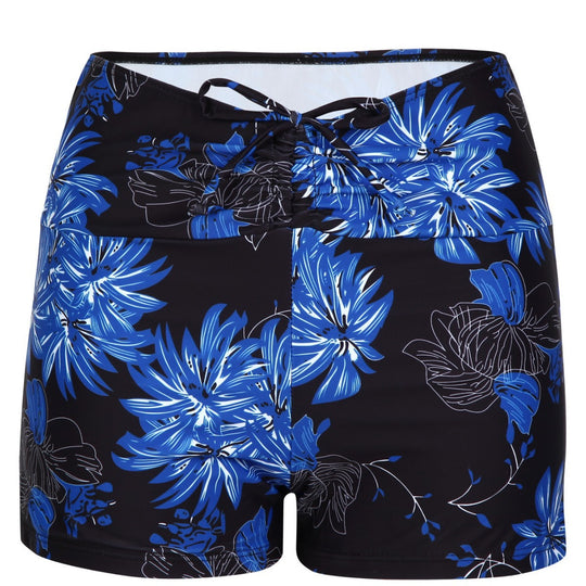 Damen Bikini-Höschen mit hohem Bund und raffinierten Rüschendetails EB