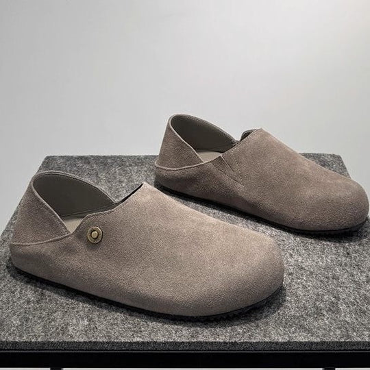 Damen Bequeme Clogs aus hochwertigem Wildleder EB