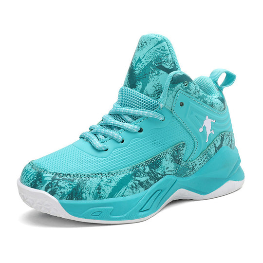 Damen Basketball Sneakers mit atmungsaktiver Mesh-Oberfläche und stoßdämpfendem Fußbett EB