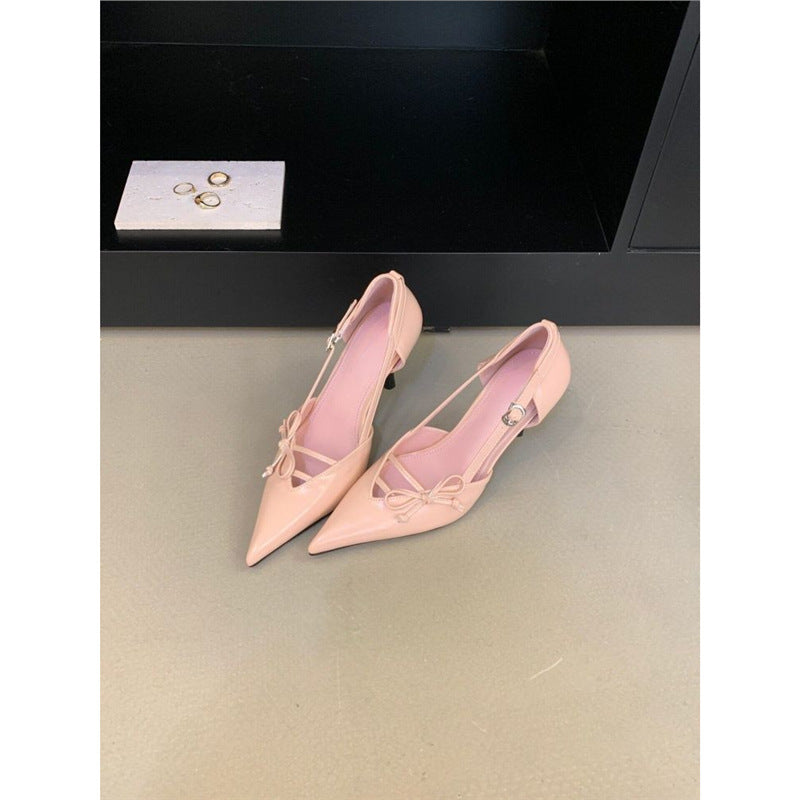 Damen Slingback Pumps mit raffinierter Schleifenverzierung EB