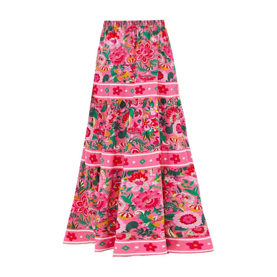 Damen Floral Motive Badeanzug mit verspieltem Trägerdesign EB