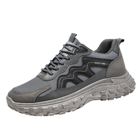 Damen Sportliche Trekking-Sneaker mit rutschfester Sohle und atmungsaktivem Mesh-Obermaterial EB