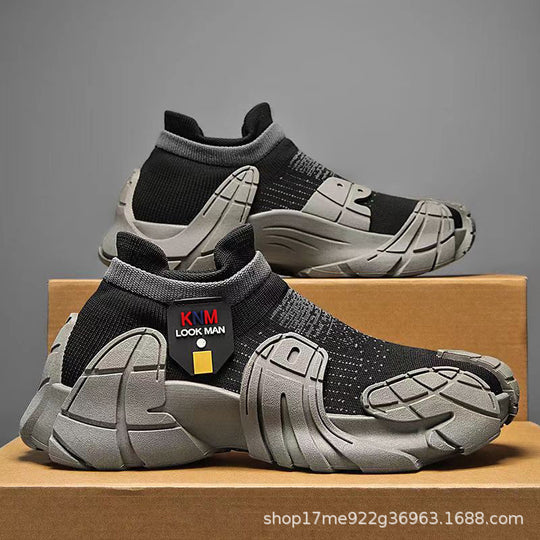Damen Sportliche Sockensneaker mit flexiblem Strickobermaterial und rutschfester Sohle EB