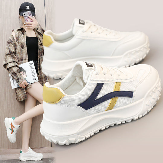 Damen Sportliche Komfort-Sneaker mit rutschfestem Profil und atmungsaktiver Obermaterialstruktur EB