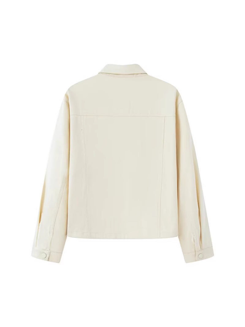 Damen modische Utility-Jacke mit großen Taschen und trendigem Schnitt EB